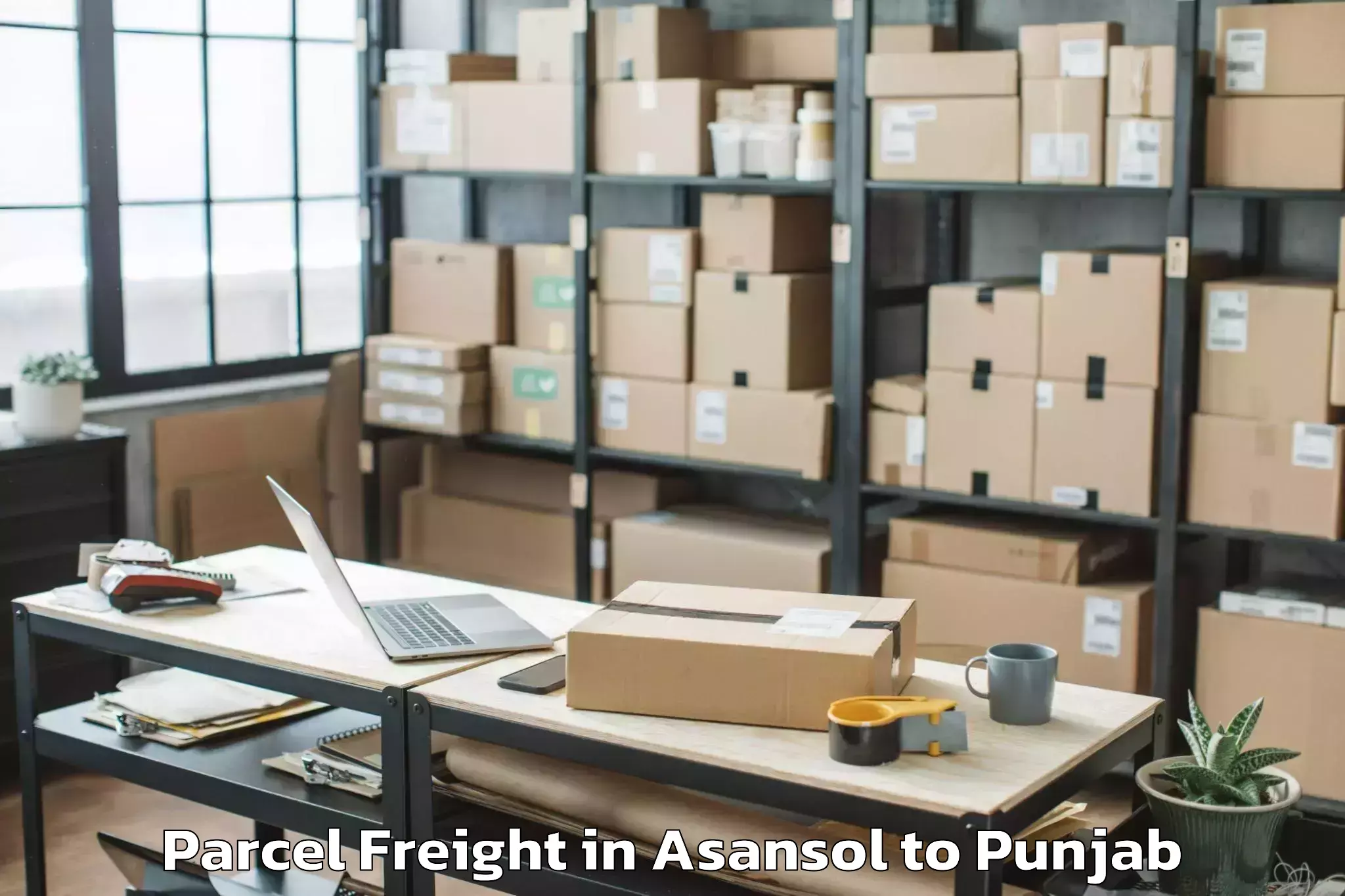 Professional Asansol to Moga Parcel Freight